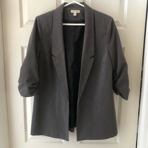Grey silence + noise blazer
